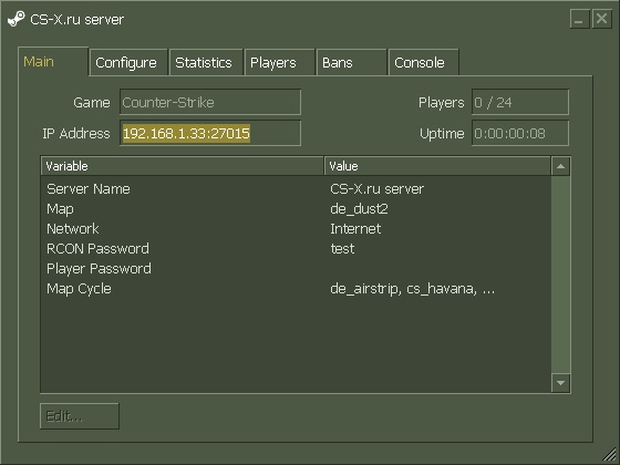 сервер CS-1.6